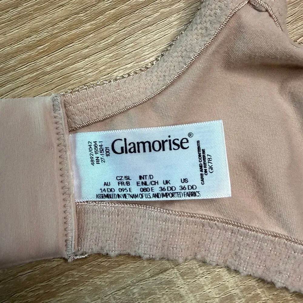 Glamorise womens MagicLift Cotton Wire-free Support Bra - Cafe 1001 36DD